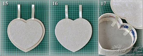 عکس درست کردن جعبه جواهرات تزیینی مدل قلب