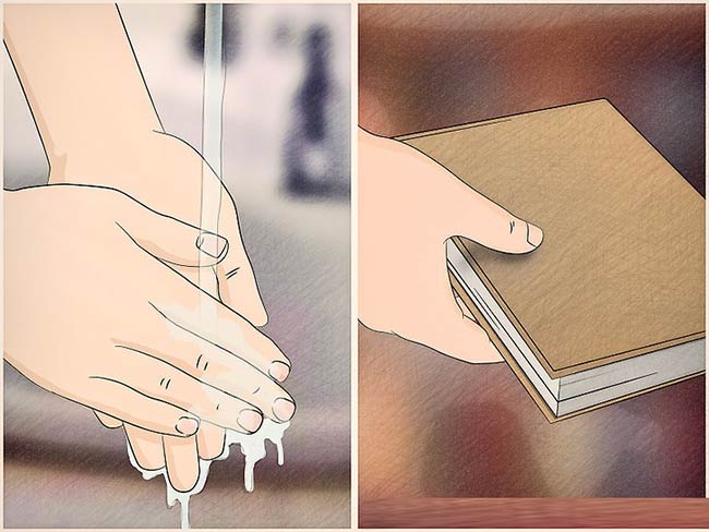 عکس روش‌های رسیدگی و نگهداری کتاب - شستن دستها