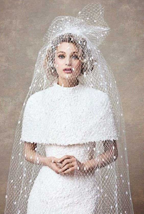 مدل لباس عروس آستین دار