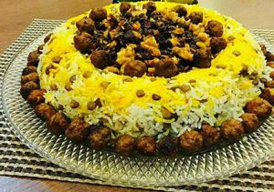 عدس پلو با سویا