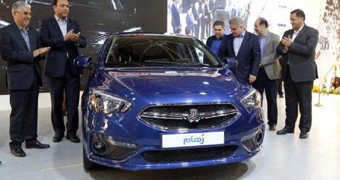 «خودرو رهام» اولین خودرو ایرانی تولیدی روی پلت‌فرم SP100 معرفی شد