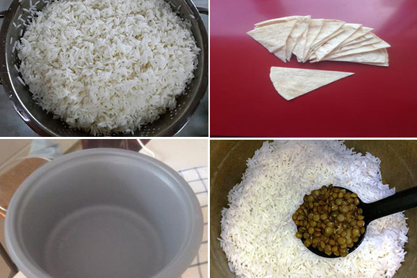 مراحل دم گذاشتن برنج