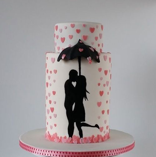 مدل کیک تولد عاشقانه