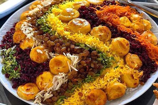 مرصع پلو شیرازی