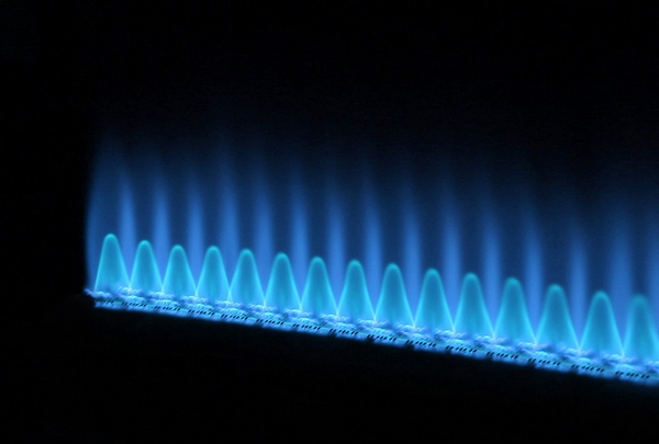شعله آبی بخاری نشانه سوختن صحیح گاز