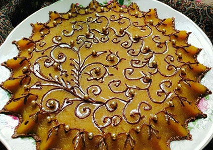 طرز تهیه حلوای زعفرانی