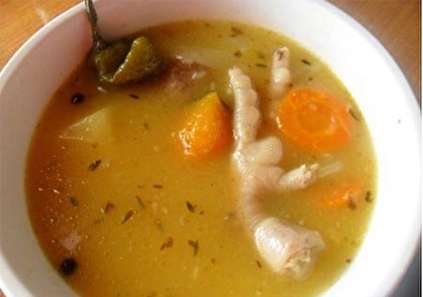 طرز تهیه سوپ پای مرغ