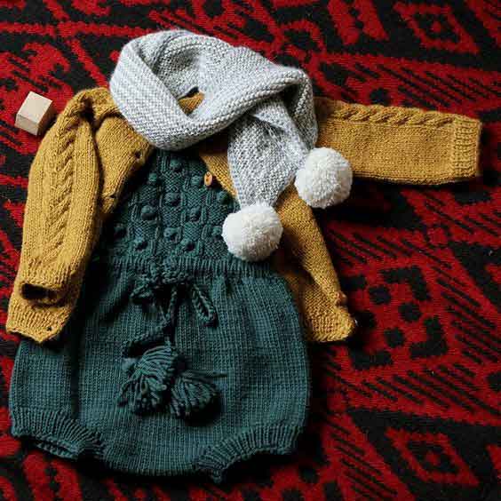 مدل لباس سرهمی زمستانی نوزاد
