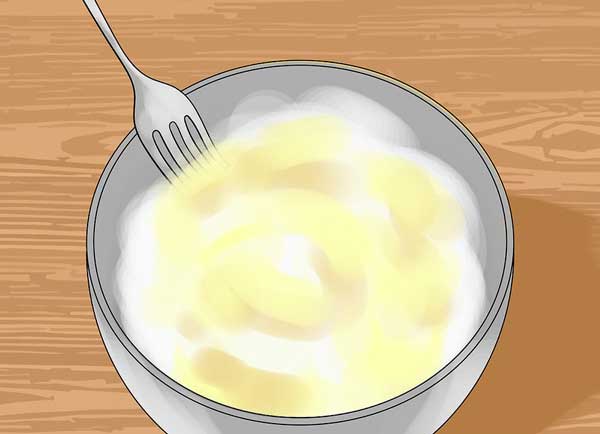 ترکیب مخلوط آرد و مخلوط تخم مرغ
