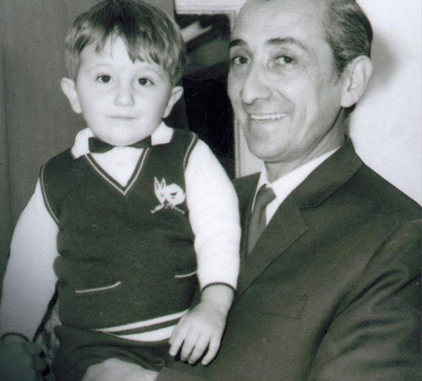 داریوش اسدزاده و فرزندش