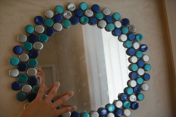 ساخت قابل آینه با در بطری نوشابه
