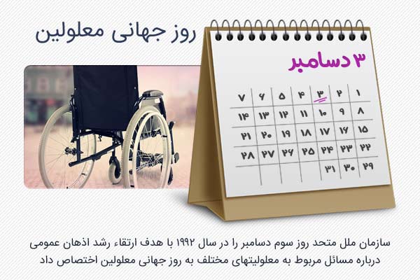 ۳ دسامبر؛ روز جهانی معلولین