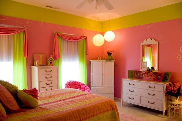 رنگ اتاق خواب صورتی