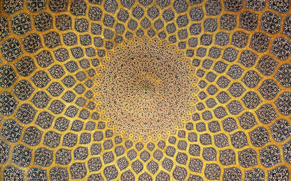 کاشی کاری مسجد شیخ لطف الله اصفهان