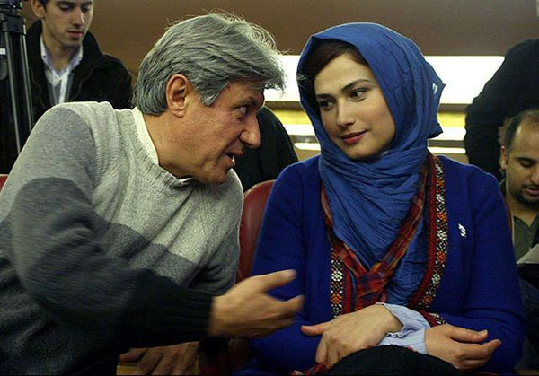 لادن مستوفی با همسرش