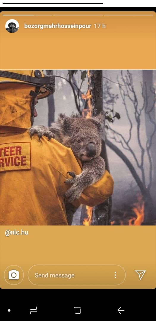 واکنش چهره‌ها به آتش سوزی در استرالیا