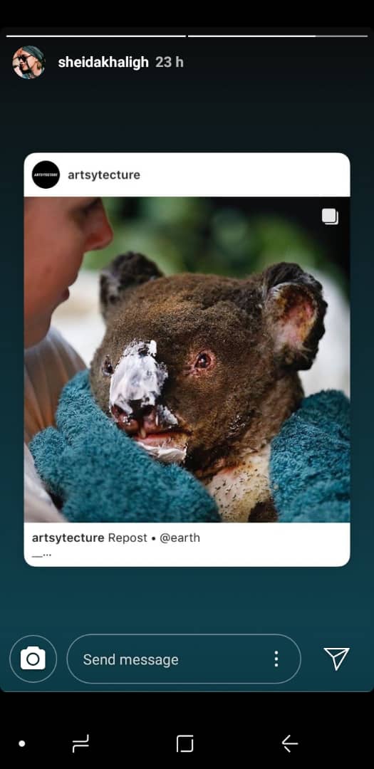 واکنش چهره‌ها به آتش سوزی در استرالیا