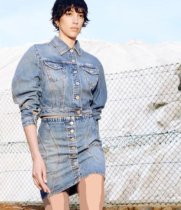مدل دامن جین کوتاه اسپرت