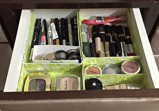 آموزش ساخت جعبه لوازم آرایش با وسایل دور ریختنی