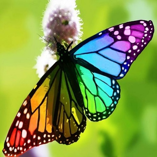 عکس پروانه رنگارنگ
