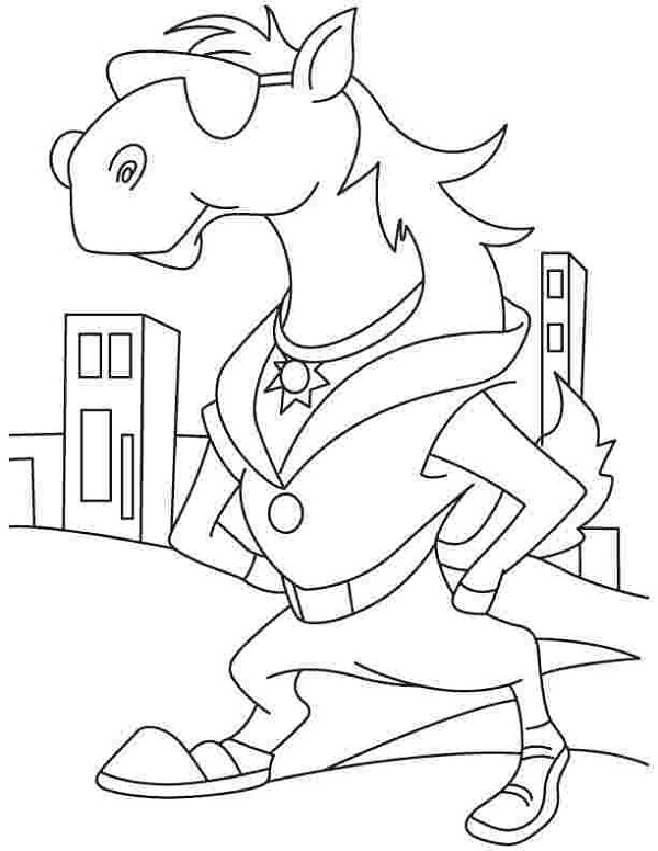 نقاشی اسب کارتونی