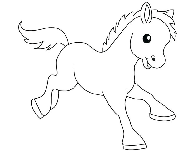 نقاشی بچه اسب
