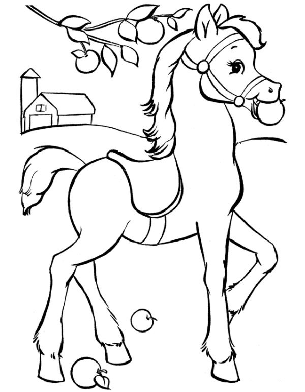 نقاشی اسب سواری