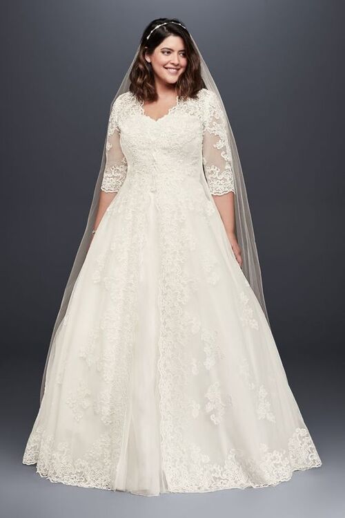 مدل لباس عروس آستین سه ربع و زیبا
