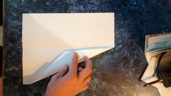 مراحل ساخت هواپیما برای کاردستی ساده با کاغذ سفید