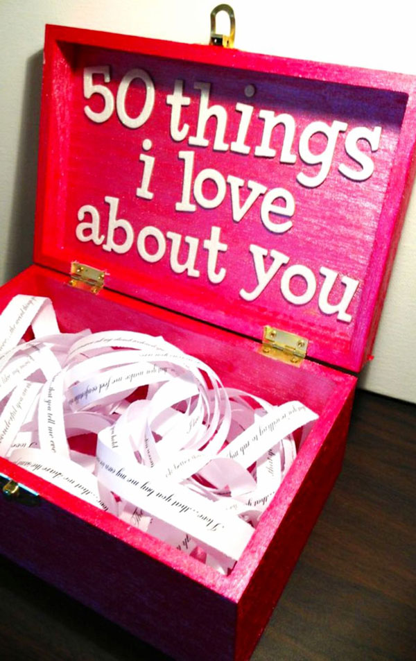 جعبه جملات عاشقانه برای کادوی ولنتاین برای پسر