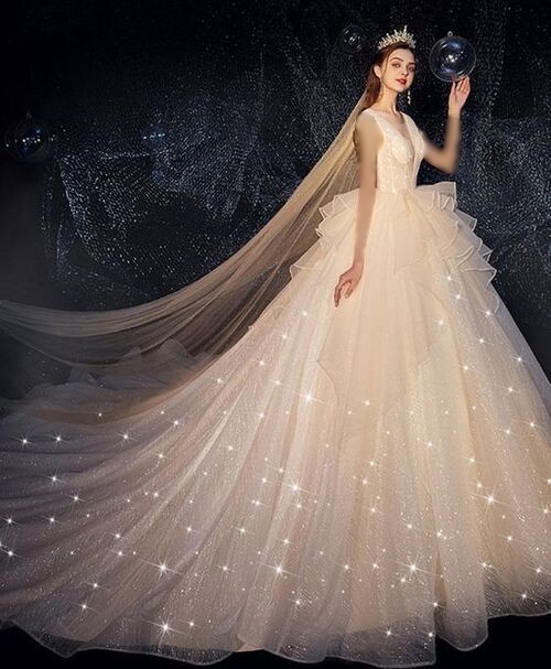 مدل لباس عروس برای افراد قد بلند