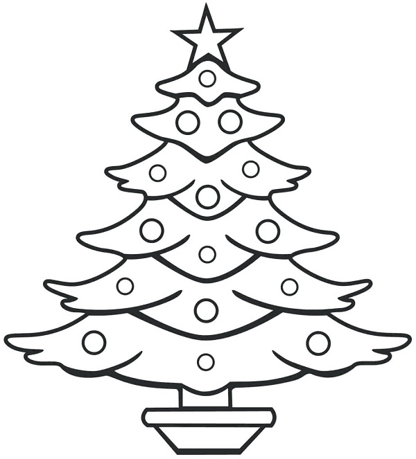  درخت کریسمس برای رنگ آمیزی
