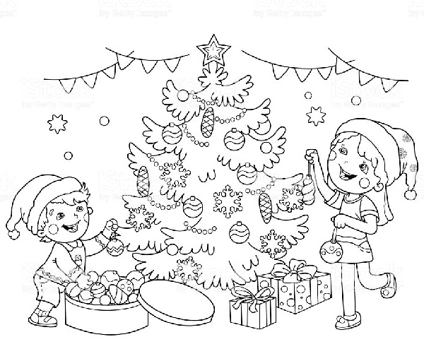 نقاشی کریسمس آسان