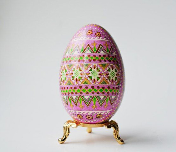 نقاشی و تزیین زیبای تخم شتر مرغ