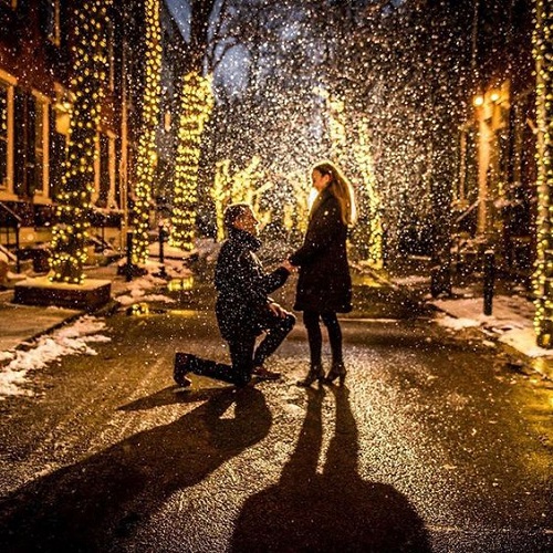 عکس اسپرت و رمانتیک دو نفره در برف