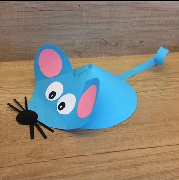 کاردستی موش با کاغذ رنگی