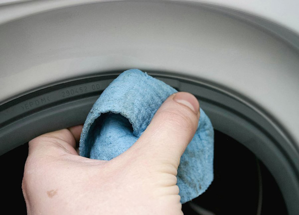 خشک کردن لاستیک درب ماشین لباسشویی