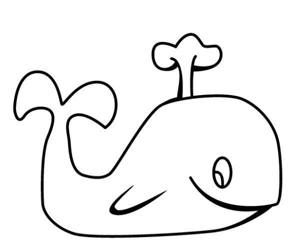 نقاشی نهنگ بچه گانه