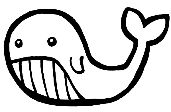 نقاشی کودکانه نهنگ