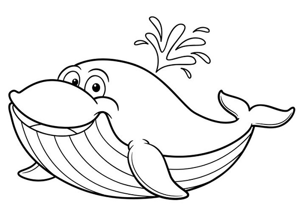 نقاشی نهنگ کارتونی