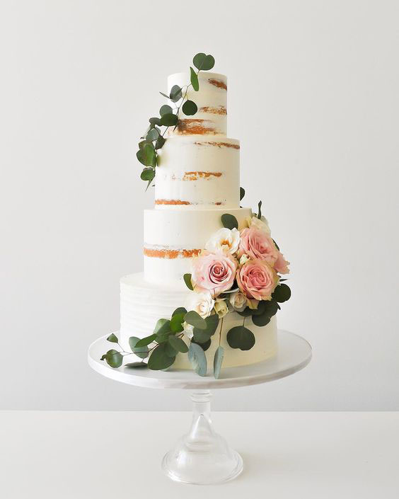 مدل کیک عروسی و نامزدی خامه ای + راهنمای انتخاب کیک عروسی