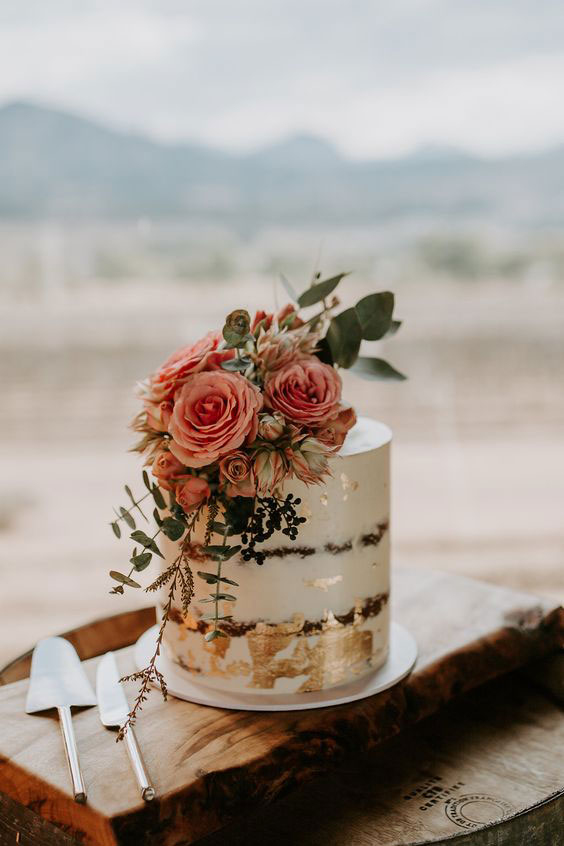 مدل کیک عروسی و نامزدی یک طبقه