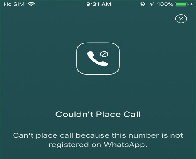 تماس با افرادی که اکانت واتساپ خود را حذف کرده‌اند بی نتیجه خواهد بود