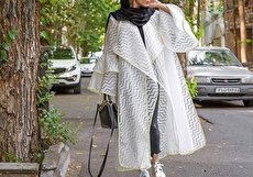 تکنیک هایی برای ست مانتو سفید و مانتو سفیدمشکی