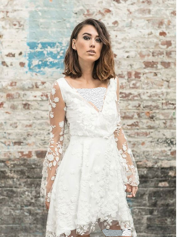  مدل لباس عروس فرمالیته کوتاه