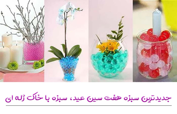 سبزه با خاک ژله ای سبزه با خاک ژله ای