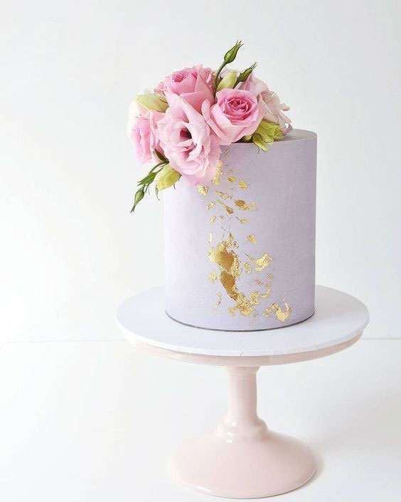کیک عروسی یک طبقه شیک