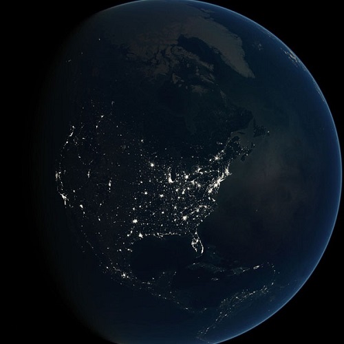 عکس هایی از کره زمین در شب