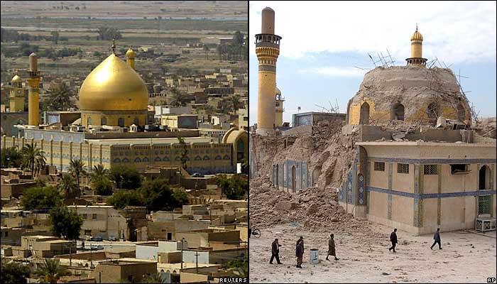 حرم امام هادی (ع) قبل و بعد از بازسازی