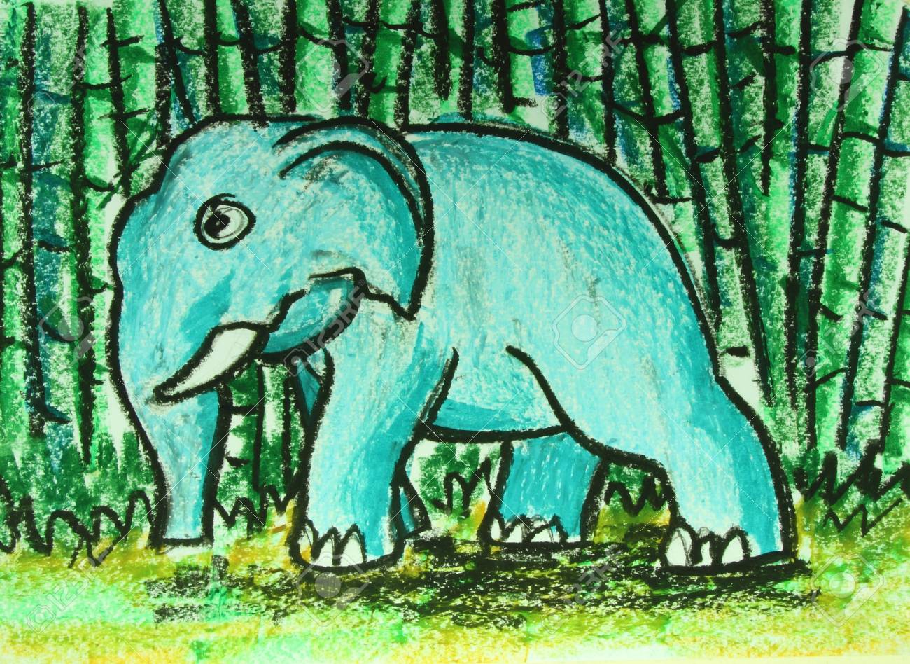 داستان کوتاه برای کودکان دبستانی ؛ فیل تنها در جنگل